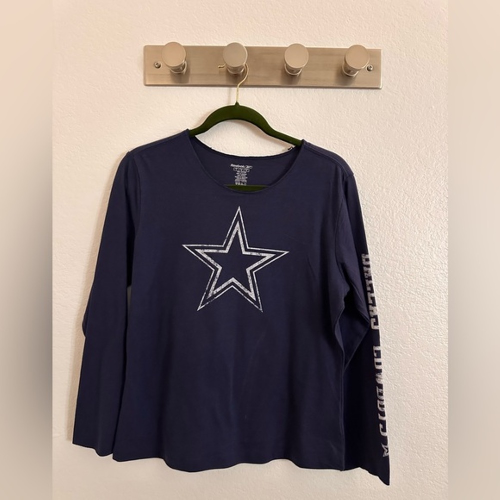 Reebok Women’s DALLAS COWBOYS Long Sleeve Tee Size Large